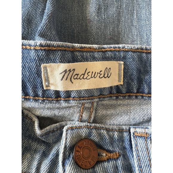 Madewell Women's 0/25 Classic Straight Leg Jeans Blue Meadowland Wash Denim - Picture 8 of 13